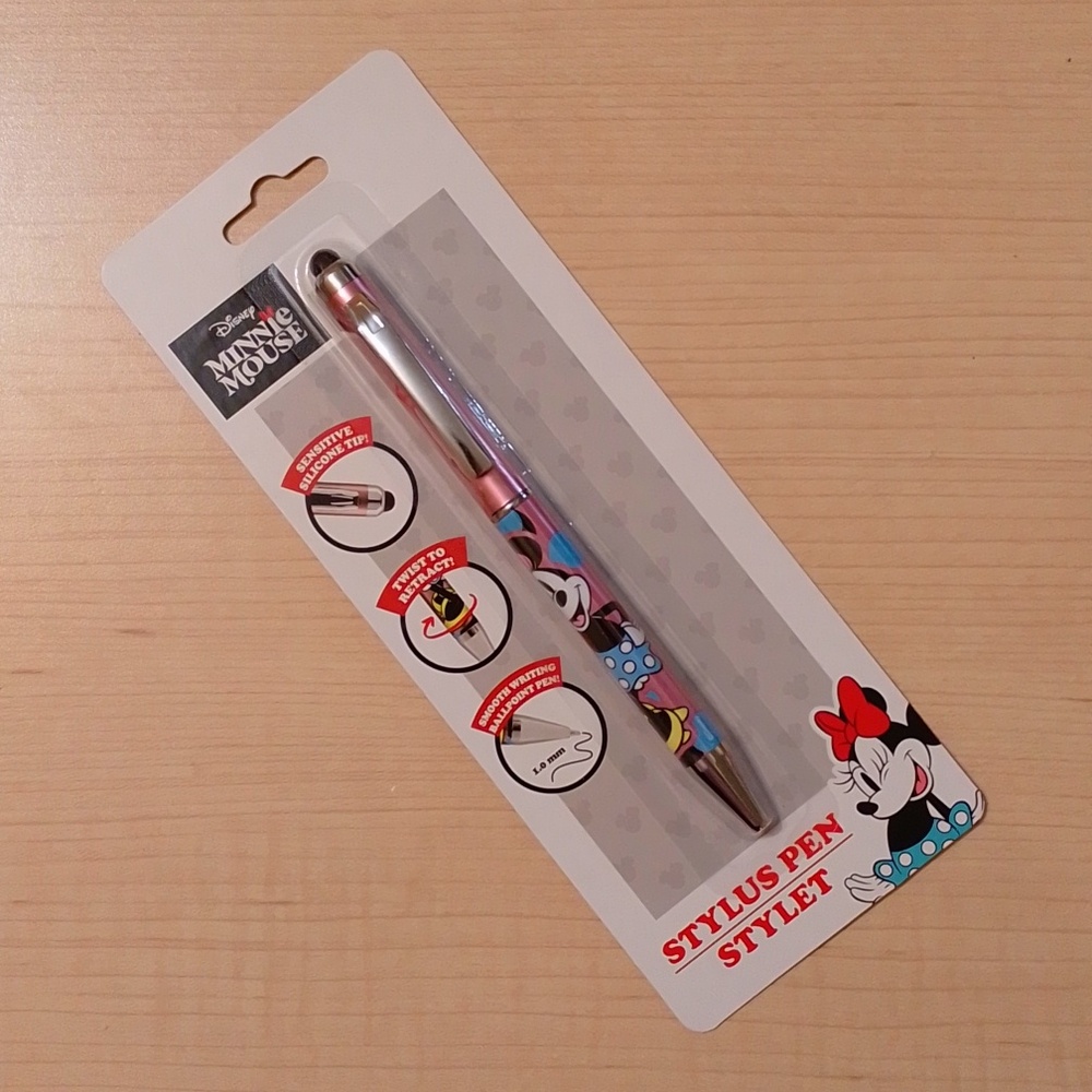 Disney Minnie Mouse Pink Stylus Ballpoint Pen